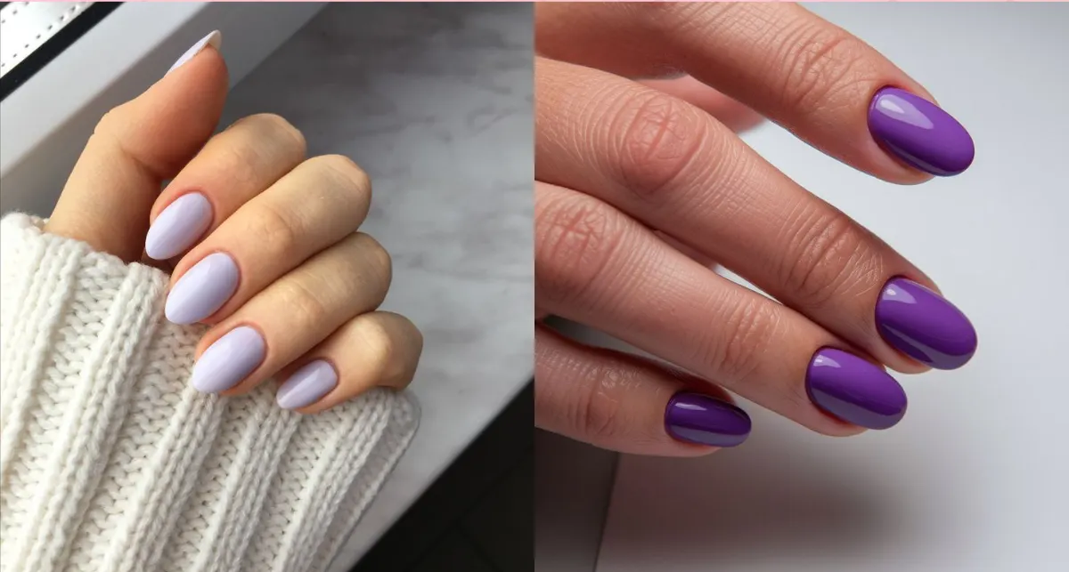 Purple Nail Design