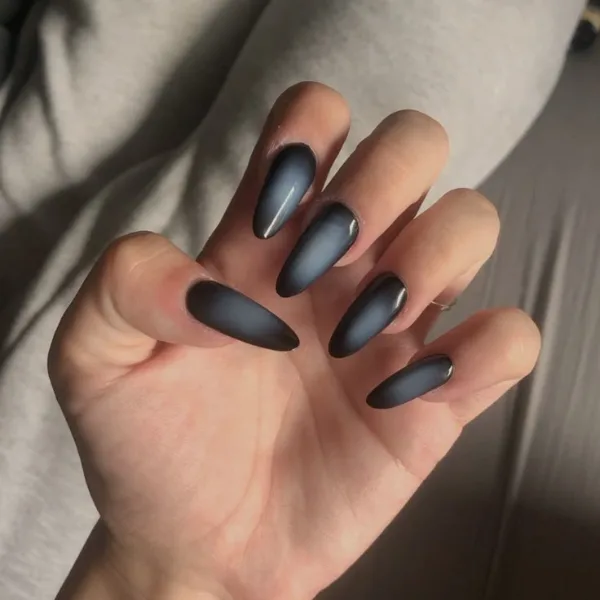Ethereal Eclipse Aura Nails Design