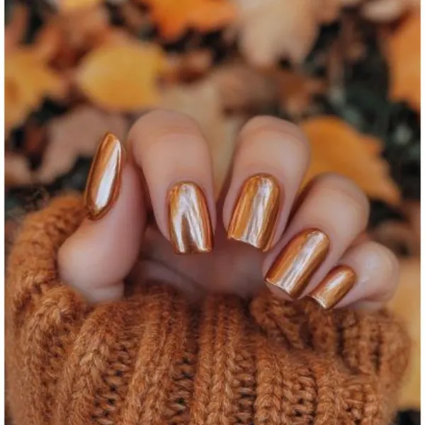 Sugar Maple Melt Nail Design