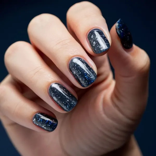Cosmic Dust Nail Design