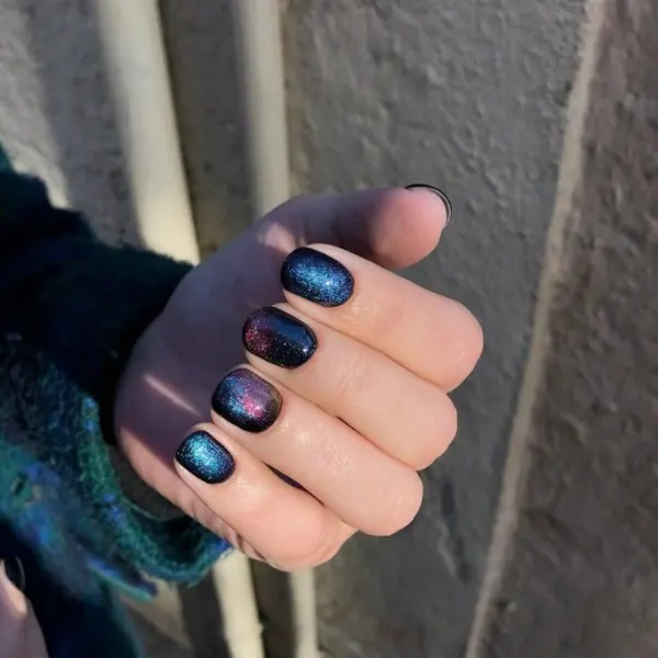 Galaxy Glaze Nail Design