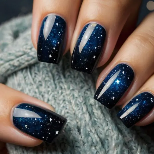 Starless Sky Nail Design