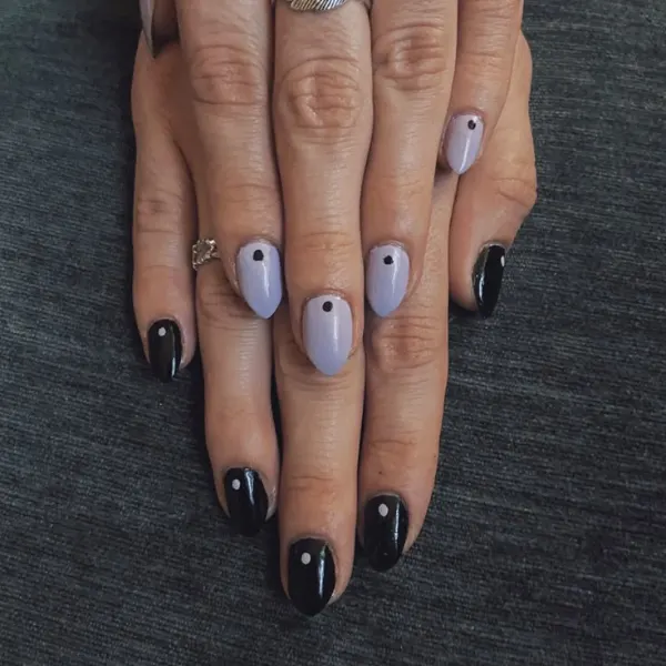 Twilight Bloom Nail Design