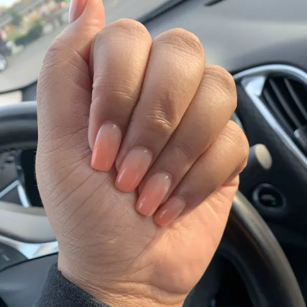 Peach Mist Nail Design