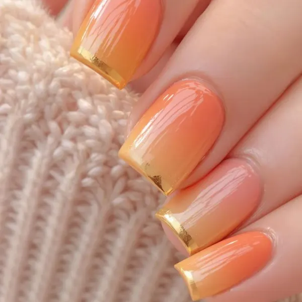 Citrus Storm Nail Design
