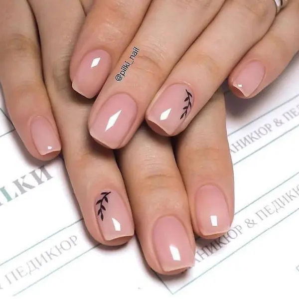 french nails with pink tips