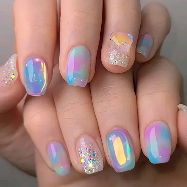 Opal Dream Glaze Nails Design