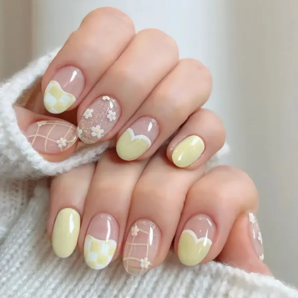 Pastel Picnic Nail Designs