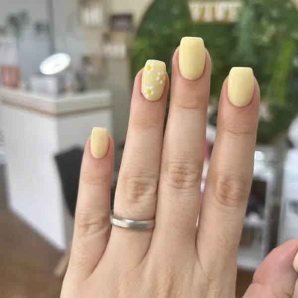 Blossom Beads Yellow Nail Designs