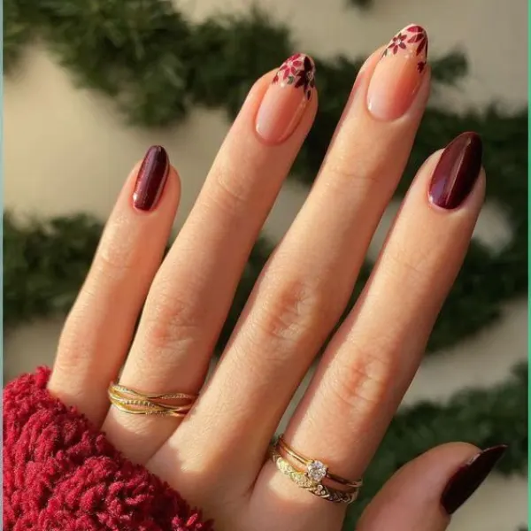 burgundy nail art ideas