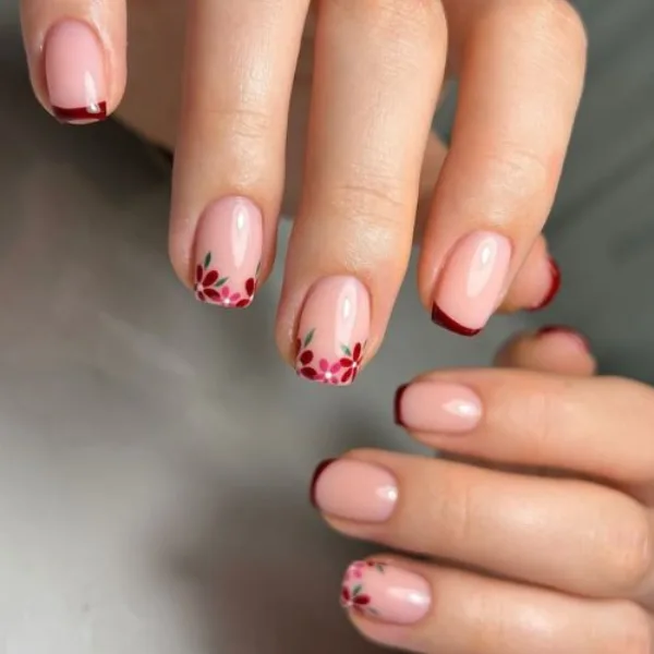 burgundy nail art ideas