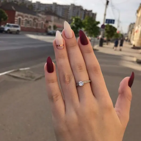 burgundy nail art ideas