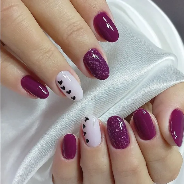 burgundy nail art ideas