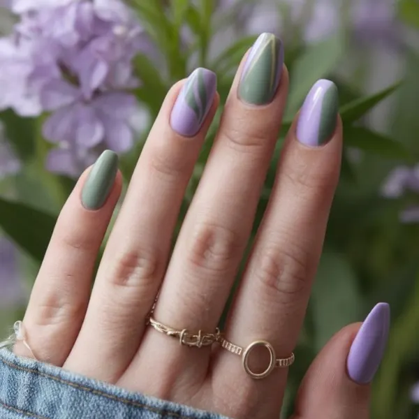 Soft Square Nail Design