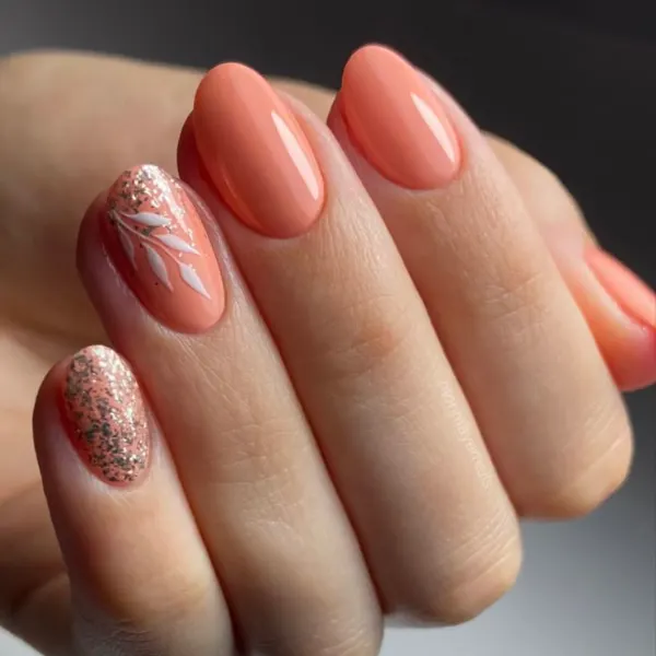 Natural Oval Nail Design