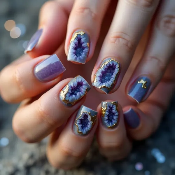 Crystal Edge Nails Design